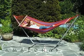Hamaki - Amazonas Hamak Aruba Cayenne ze stelażem Sumo Silver - miniaturka - grafika 1