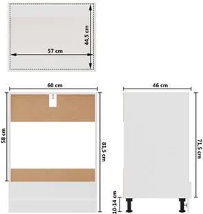 vidaXL Lumarko 7-cz. zestaw szafek kuchennych, biały, płyta wiórowa 3067631 - Szafki kuchenne - miniaturka - grafika 11