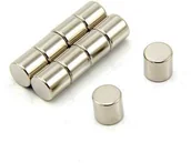 Magnesy - first4magnets First4magnets F418-10 średnica grubego N42 magnes neodymowy 2,5 kg siła przyciągania (1 szt), nikiel, średnica x 8 mm, 10 sztuk F418-10 - miniaturka - grafika 1