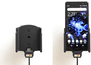 Brodit AB Uchwyt aktywny z kablem USB do Sony Xperia XZ2 Compact 721052 - Uchwyty samochodowe do telefonów - miniaturka - grafika 8