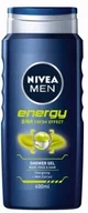 Kosmetyki do kąpieli - Nivea Energy żel pod prysznic 400 ml - miniaturka - grafika 1