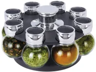 Pojemniki na przyprawy - EH Excellent Houseware Stojak na PRZYPRAWY półka przyprawnik pojemniki 8x 153506 - miniaturka - grafika 1