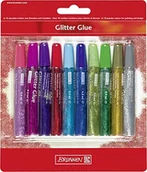 Taśmy klejące - Brunnen 1048550 Glitter Glue zestaw (10 kolory  9,5 ML, z glitere obydwu stron) 1048550 - miniaturka - grafika 1
