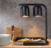 Wyposażenie lokali gastronomicznych - Hendi Lampa do podgrzewania potraw, czarna 273913 - miniaturka - grafika 1