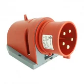 Osprzęt siłowy - TP Electric Wtyczka natynkowa 5P 32A 400V IP44 7078 3107-312-1600 - miniaturka - grafika 1