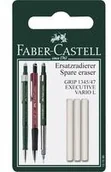 Przybory szkolne - Faber-Castell Zapasowe gumki do ołówków automatycznych Grip 3 sztuki - miniaturka - grafika 1