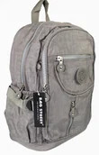 Plecaki - Bag Street Praktyczny Plecak Materiałowy BAG STREET 2216 SZARY 35 x 26 x 15 cm - miniaturka - grafika 1