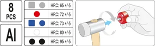 YATO MŁOTEK MONTAŻOWY Z WYMIENNYMI KOŃCÓWKAMI YT-45905 - Młotki - miniaturka - grafika 5