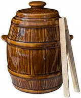 Beczki - Garnek Beczka Hermetyczna Do Kiszenia Kamionka 3,5 - miniaturka - grafika 1