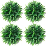 Sztuczne kwiaty - vidaXL Kule sztucznego bukszpanu, 4 szt., 15 cm 315471 - miniaturka - grafika 1