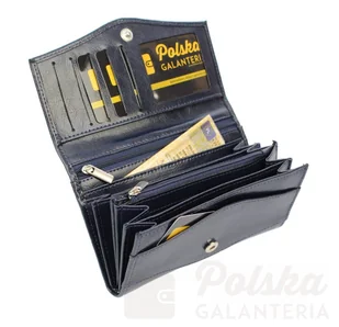 Elkor (PL) Portfel Damski (PL) Długi Suwak Skóra Naturalna Zaokrąglony Przód - Portfele - miniaturka - grafika 7