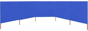 vidaXL Parawan 5-skrzydłowy z tkaniny, 600x160 cm, błękit lazur vidaXL - Pawilony ogrodowe - miniaturka - grafika 3
