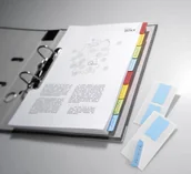 Zakładki indeksujące - Durable Samoprzylepne indeksy Quick Tab Duo 40mm 24 szt. mix kolorów 840600 - miniaturka - grafika 1