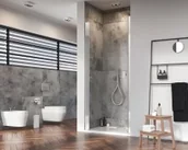 Ścianki i drzwi prysznicowe - Radaway Nes DWJ I drzwi prysznicowe do wnęki Lewe 800x2000 chrom przejrzyste 10026080-01-01L 10026080-01-01L - miniaturka - grafika 1