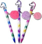 Akcesoria jeździeckie - Waldhausen Długopis z głową konia i pomponem - 709010 - miniaturka - grafika 1