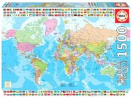 Puzzle - Educa Puzzle 1500 Mapa polityczna świata G3 - miniaturka - grafika 1