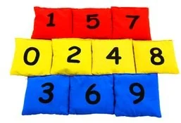 Akson Woreczki gimnastyczne - cyferki 6 kolorów (10 szt) CYFRY - Wyposażenie sportowe i gimnastyczne - miniaturka - grafika 6