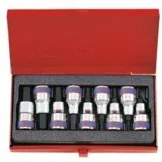 KING TONY Komplet 4110pr sześciokątny klucz nasadowy, 9-częściowy zestaw, 1/2 cala (12,7 MM) 4110PR - Akcesoria do elektronarzędzi - miniaturka - grafika 3