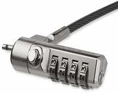 Zabezpieczenia do laptopów - StarTech.com Zamek do laptopa  z przegubem obrotowym  4-cyfrowy zamek szyfrowy LTLOCK4D - miniaturka - grafika 1