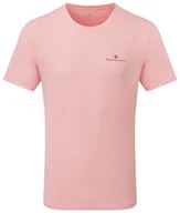 Koszulki sportowe męskie - RONHILL RONHILL Koszulka biegowa męska CORE S/S TEE różowa - miniaturka - grafika 1
