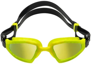 Aqua Sphere Okulary do pływania KAYENNE PRO Yellow Titanium Mirrored - Pływanie - miniaturka - grafika 2