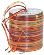 Pozostałe akcesoria świąteczne - Unbekannt Taśma do pakowania prezentów Raffia Multi 50 m Czerwony/złoty 136-619 - miniaturka - grafika 1