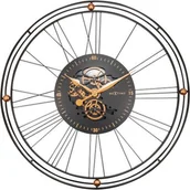 Zegary - NoName zegar ścienny Roman Gear XXL 90,5 cm stal czarna/miedziana twm_971012 - miniaturka - grafika 1