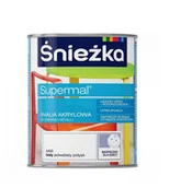Emalie - ŚNIEŻKA ŚNIEŻKA SUPERMAL EMALIA AKRYLOWA A400 BIAŁY JEDWABNY POŁYSK 0,8L - miniaturka - grafika 1