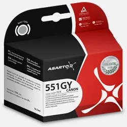 Asarto Tusz AS-C551G grey zamiennik Canon CLI-551GY AS-C551G - Tusze zamienniki - miniaturka - grafika 2