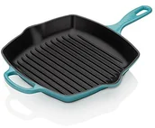 Patelnie - Le Creuset 20183261700422 Signature żeliwo patelnia grillowa kwadratowa 26 cm, 44,30 x 29,90 x 5,30 cm, Karaiby 20183261700422 - miniaturka - grafika 1