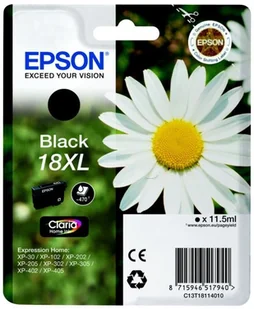 Epson oryginalny ink blistr, C13T18114022, T181140, 18XL, black, 11,5ml, Expression Home XP-102, XP-402, XP-405, XP-302 C13T18114022 - Tusze oryginalne - miniaturka - grafika 2