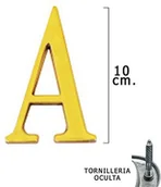 Numery na dom - Unbekannt 'Wilk Wilk Pack 5320050  Pack litera "A kolor mosiądzu 10 cm + tornillo blíster 1 sztuki - miniaturka - grafika 1