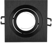 Oprawy, klosze i abażury - LED line Oprawa aluminiowa kwadratowa ruchoma czarny szczotkowany - AKROS 241208 - miniaturka - grafika 1