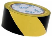 Taśmy klejące - Total Market Taśma ostrzegawcza żółto-czarna 48mm x 25m SMART samoprzylepna winylowa - miniaturka - grafika 1