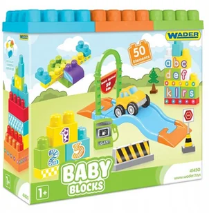 Wader Klocki Baby Blocks 50 Szt  41450 - Klocki - miniaturka - grafika 2