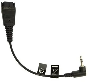 Jabra Cord QD to 2,5 mm 15cm 8800-00-46 - Adaptery i przejściówki - miniaturka - grafika 3