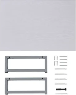 vidaXL Dwuczęściowy zestaw mebli do łazienki, ceramiczny, biały vidaXL - Meble łazienkowe - miniaturka - grafika 8