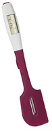 Pozostałe akcesoria kuchenne - Metaltex 298064317 silikon łopatka do ciasta z znakomita termometrem, silikonowe, białe, 22,8 x 12,4 x 3,8 cm, 2 jednostki 298064317 - miniaturka - grafika 1