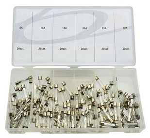 Grene Zestaw bezpieczników szklanych 32mm 120sztuk - Bezpieczniki elektryczne - miniaturka - grafika 2