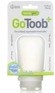 Humangear Podróżna silikonowa butelka do samolotu Humangear GoToob+ M - blue HG3124-E - Butelki dla niemowląt - miniaturka - grafika 2