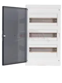 Rozdzielnie elektryczne - Sabaj System Rozdzielnica modułowa 39 modułów IP33 310x530x105 Biała z szybą i zatrzaskiem ALFA 39 - miniaturka - grafika 1