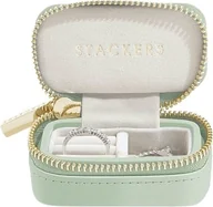 Pudełka i szkatułki - Stackers Pudełko podróżne na biżuterię Stackers Travel petite zieleń szałwiowa 74621 - miniaturka - grafika 1