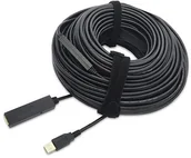 Kable USB - Value 12991111 aktywne przedłużacz kabla, USB 2.0 30 m Czarny 12991111 - miniaturka - grafika 1