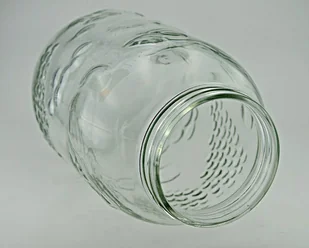 Biowin Browin Słój szklany 3L wytłaczany zdobiony z pokrywą z rączką 131733 - Pojemniki kuchenne - miniaturka - grafika 2