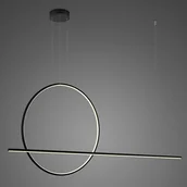 Lampy sufitowe - Altavola Design Lampa wisząca Nowoczesna lampa wisząca LED do pokoju dziennego Altavola Linea No.2 długa LA087/PX_80_4k_black_dimm LA087/PX_80_4k_black_dimm - miniaturka - grafika 1