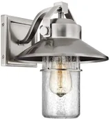 Lampy ogrodowe - Feiss Zewnętrzna LAMPA ścienna BOYNTON FE/BOYNTON2/M Elstead elewacyjna OPRAWA do ogrodu outdoor IP44 szczotkowana stal FE/BOYNTON2/M - miniaturka - grafika 1