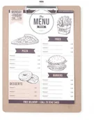 Wyposażenie lokali gastronomicznych - Hendi Podkładka pod kartę menu 125x180 mm 664179 - miniaturka - grafika 1