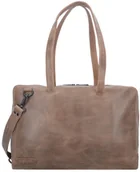 Torby na laptopy - Plevier Plevier Pure Torba na ramię skórzana 43 cm przegroda na laptopa taupe - miniaturka - grafika 1