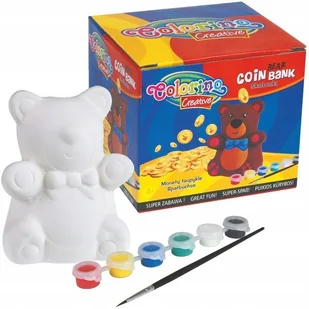 Colorino Skarbonka świnka kreatywna do malowania - Zabawki kreatywne - miniaturka - grafika 2