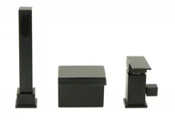 Baterie podtynkowe - STELLMAN Wannowa 3 Otworowa kaskadowa wodospad QATRO czarna 7002b - miniaturka - grafika 1